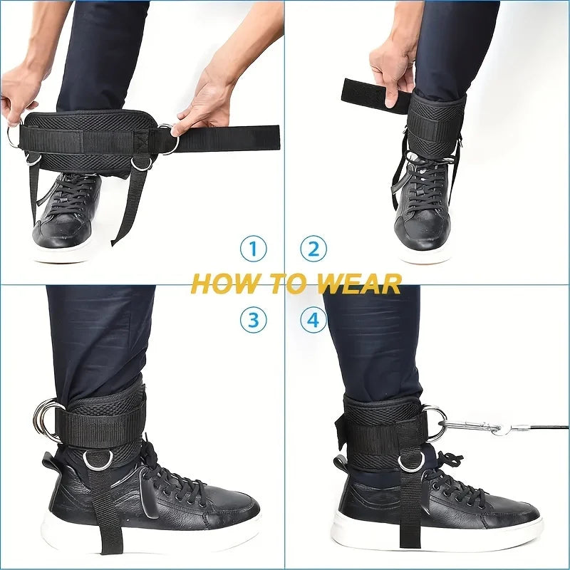 Padded Ankle Cable Cuffs